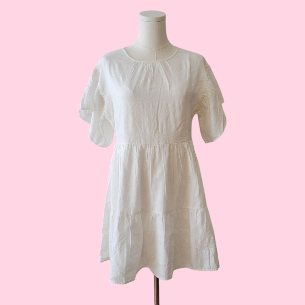 NWT Modcloth White Cotton Dress Size Small